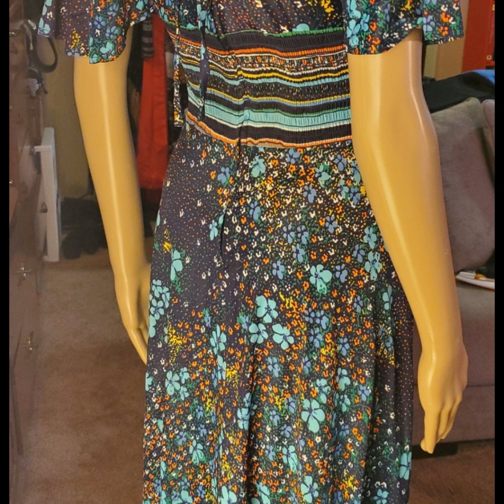 Yves Jennet Vintage 70s Hippie Boho Chic Maxi Dress - Picture 7 of 14